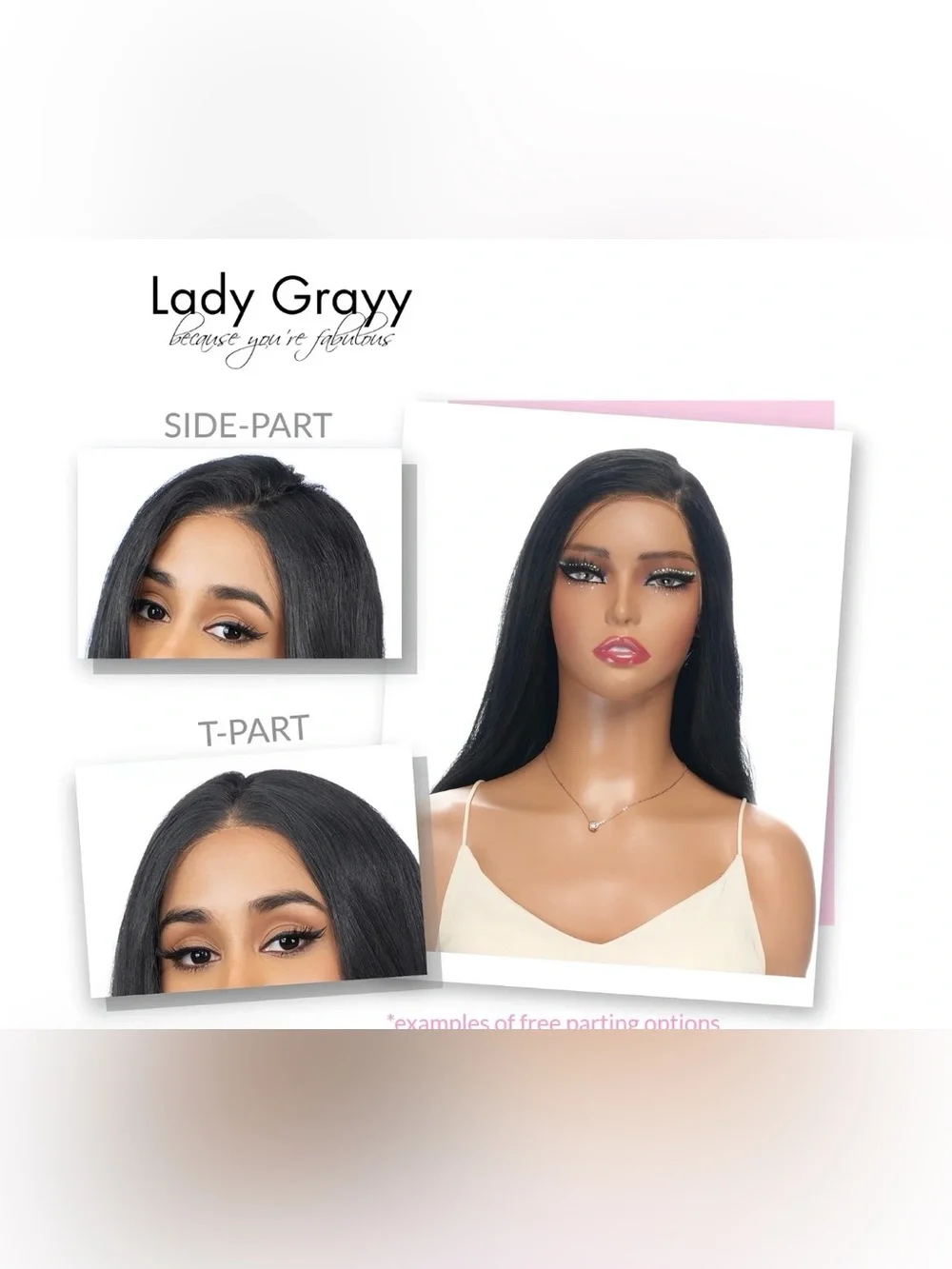 Black Long Wavy Women's Hair Extension / Wig - Sleek Natural Look